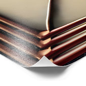 Impression Photo Verre teinté du milieu du siècle 2 Martini olive (Coin)