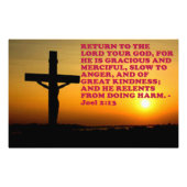 Impression Photo Verse de la Bible de Joel 2:13. (Devant)