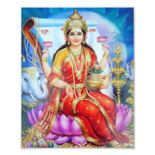 Impression Photo Version 1 de l'impression de Lakshmi (8" x 10") -