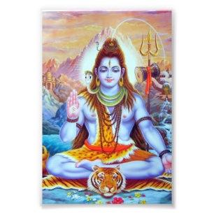 Impression Photo Version 1 de l'impression de Shiva (4" x 6") -