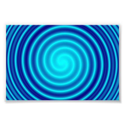 Impression Photo Vertigo bleu spirale (Devant)