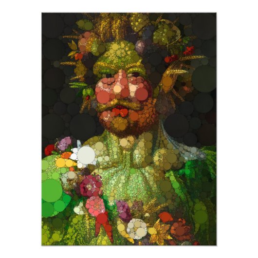 Impression Photo Vertumnus par Après Giuseppe Arcimboldo (Devant)