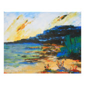 Impression Photo Vibrant Coastal Landscape (Devant)