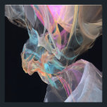 Impression Photo Vibrant Energy Swirl Pink Turquoise Glow<br><div class="desc">Swirling ribbons of electric turquoise, vivid magenta, fiery coral, golden yellow, peach, and deep teal twist in a radiant, semi-transparent energy burst. Gossamer threads and luminous veils flow outward from a glowing pink-magenta core against pure black, creating intense motion, depth, and high-vibrational light. The composition radiates creative ignition, emotional awakening,...</div>