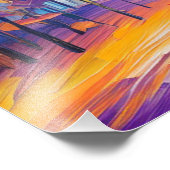 Impression Photo Vibrant Foliage d'automne Paysage Art (Coin)