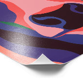 Impression Photo Vibrant Pop Art Cow Face Portrait (Coin)