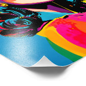 Impression Photo Vibrant Pop Art Femme Retro Chic Décor Mur (Coin)