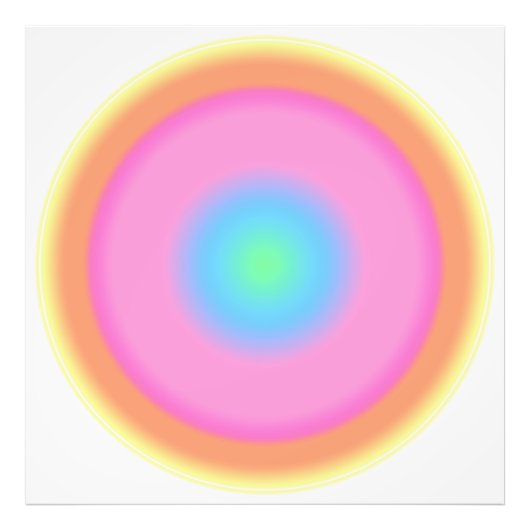 Impression Photo Vibrations positives - Dégradé coloré (Devant)