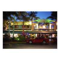 Vie nocturne sur Ocean Drive, South Beach, Miami
