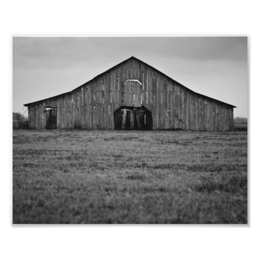 Impression Photo Vieille grange abandonnée (Devant)