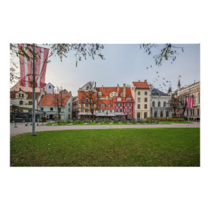 Impression Photo Vieille ville de Riga en automne