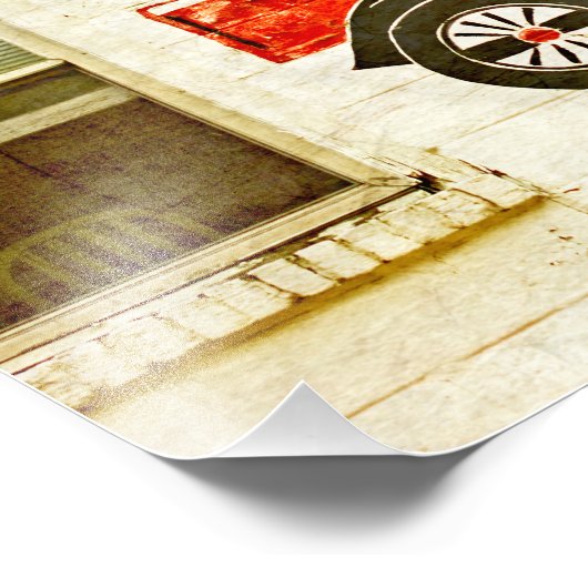 Impression Photo Vieux garage (Coin)