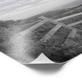 Impression Photo Vignoble de Martha en noir et blanc (Coin)