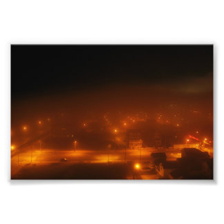 Impression Photo Ville d'Atlantique sous le brouillard 4" x 6"
