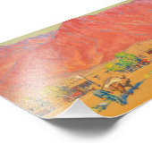 Impression Photo Ville et falaises par Maynard Dixon (Coin)