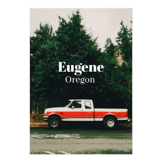 Impression Photo Ville universitaire d'Eugene - Oregon (Devant)