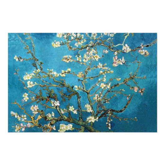 Impression Photo Vincent van Gogh, Arbre aux amandes en fleurs. Vin (Devant)