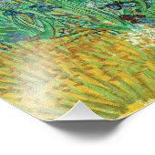 Impression Photo Vincent van Gogh - Champ avec Iris près d'Arles (Coin)