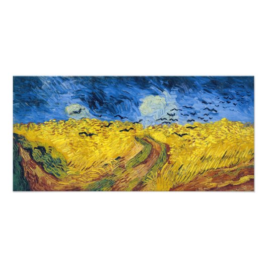 Impression Photo Vincent van Gogh - Champ de blé aux corbeaux (Devant)