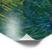 Impression Photo Vincent Van Gogh, champ de blé vert avec Cypress (Coin)