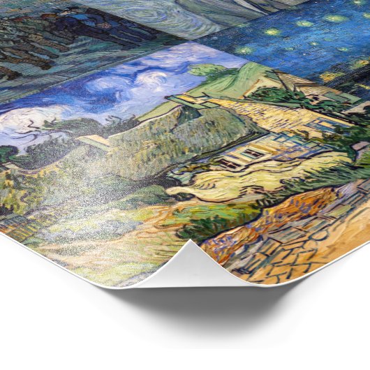 Impression Photo Vincent van Gogh - chefs-d'oeuvre Mosaic Patchwork (Coin)