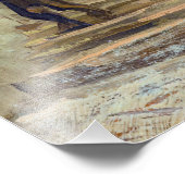 Impression Photo Vincent van Gogh - Chemin en pente à Montmartre (Coin)