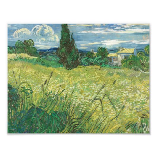 Impression Photo Vincent van Gogh - Green Field (Devant)