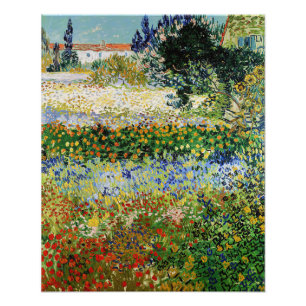 Impression Photo Vincent van Gogh - Jardin en fleurs