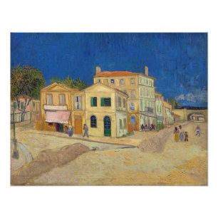 Impression Photo Vincent van Gogh - La Maison Jaune / La Rue