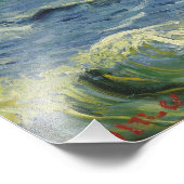 Impression Photo Vincent van Gogh - La mer près des Saintes (Coin)