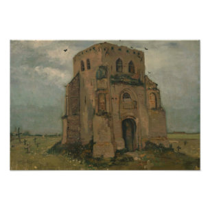 Impression Photo Vincent van Gogh - L'ancienne tour de l'église à N