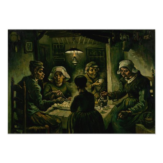 Impression Photo Vincent van Gogh - Les mangeurs de pommes de terre (Devant)