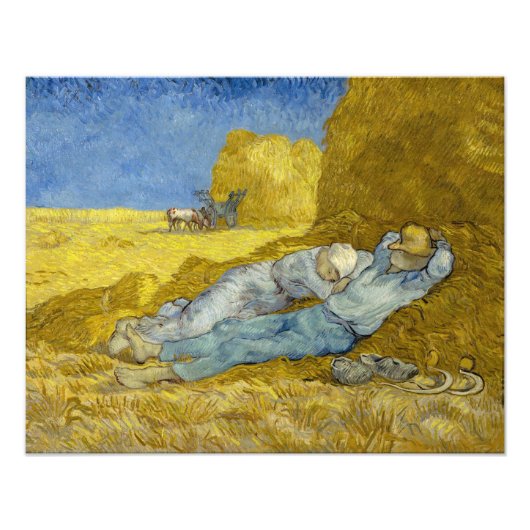 Impression Photo Vincent Van Gogh - Mion, Repos / Travail / Siesta (Devant)