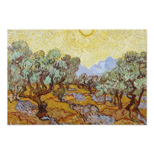 Impression Photo Vincent van Gogh - Olive Trees (Devant)