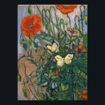 Impression Photo Vincent van Gogh - Papillons et papillons<br><div class="desc">Papillons et pavots - Vincent van Gogh,  Huile sur toile,  1890</div>