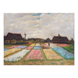 Impression Photo Vincent van Gogh - Parterres de fleurs en Hollande