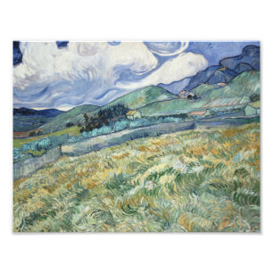 Impression Photo Vincent van Gogh - paysage de Saint-Remy