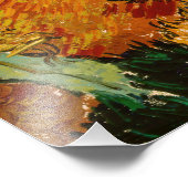 Impression Photo Vincent van Gogh - Paysage, Maison et Plowman (Coin)