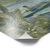 Impression Photo Vincent van Gogh - Pêche au printemps, Pont de (Coin)