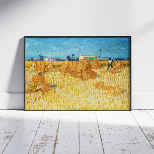 Impression Photo Vincent Van Gogh, Récolte de maïs en Provence