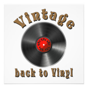 Impression Photo Vintage - Back to Vinyl, the record is back
