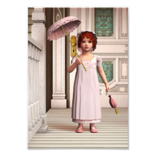 Impression Photo Vintage fille