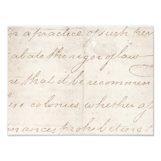 Impression Photo Vintage Parchment Antique Texte Modèle (Devant)