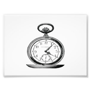 Impression Photo Vintage Pocket Watch
