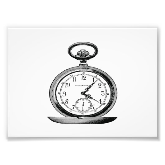 Impression Photo Vintage Pocket Watch (Devant)