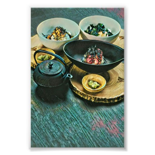 Impression Photo Vintage Sushi gift (Devant)