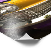 Impression Photo Violet Et Or. (Coin)