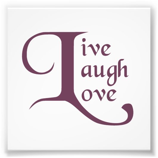 Impression Photo Vis, Rires, Amour (Devant)
