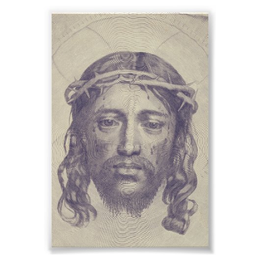 Impression Photo Visage du Christ sur le Voile de Saint-Veronica (Devant)