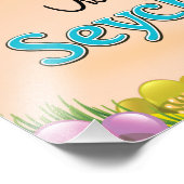 Impression Photo Visitez le paradis ! Affiche de voyage aux Seychel (Coin)